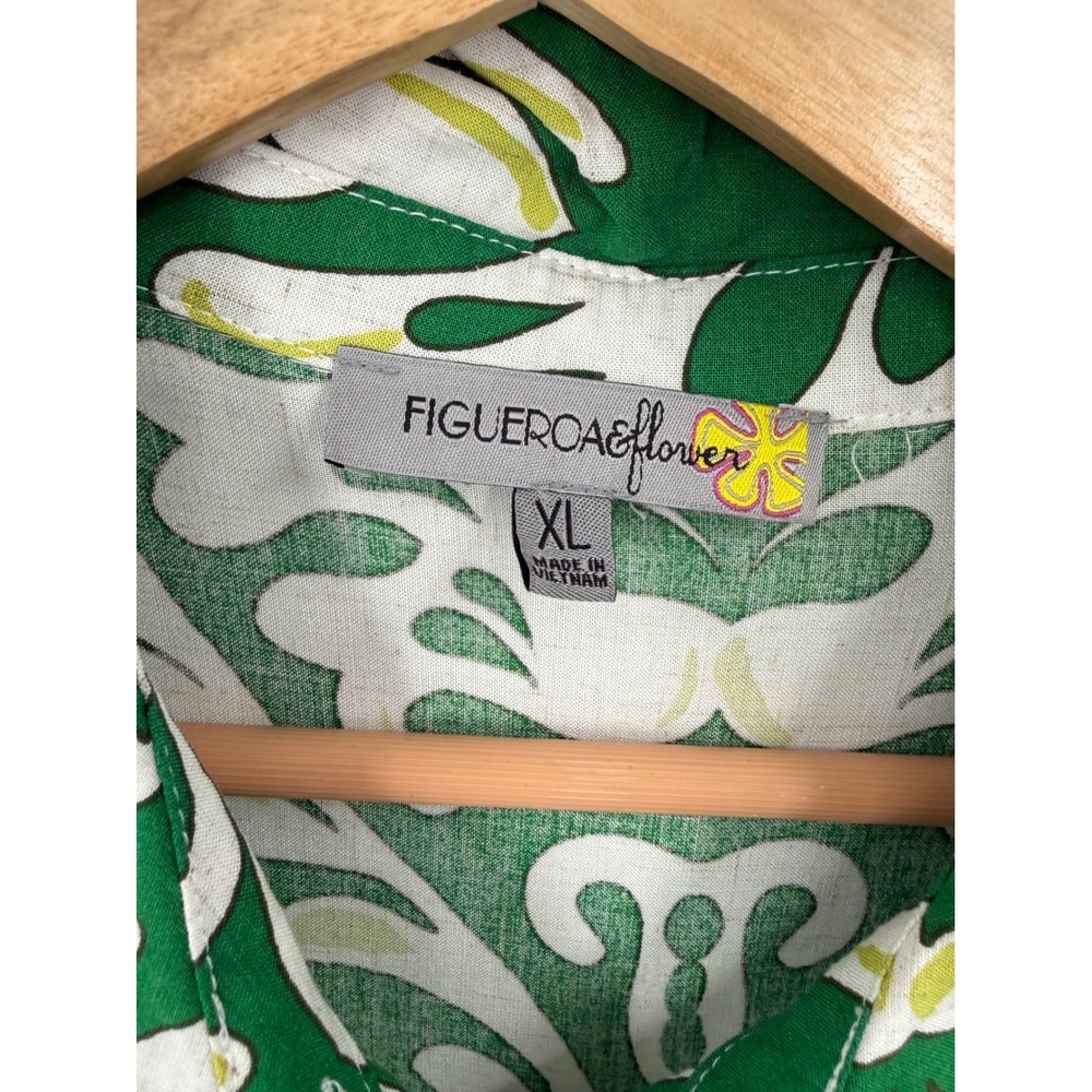 Figueroa & Flower Button Down Shirt Dress Womens XL Floral Garden Botanical - Picture 4 of 9
